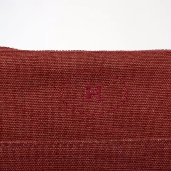 HERMES Bolide PM Pouch Canvas Red Auth - Picture 12 of 16